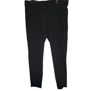 Athleta Women's Wander Stretch Skinny Pant Black Front Zipper Pockects Size 14